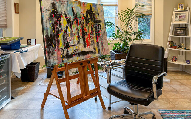 Kalmin’s art studio awaits her even during the wee hours.