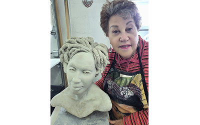 Talented artist Margie Osheroff shares her magnificent sculpture.