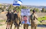 IDF soldiers memorialize Ran Gvili.