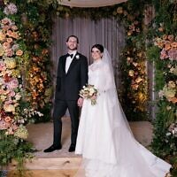 Stephanie and Scott pictured under the chuppah.  //  All photos by Laura Stone
