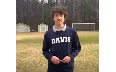 Max Mendes, a student at The Davis Academy, was a third-prize winner and will receive $750 for the documentary, “Liberty For Sale: Who Really Has A Voice In America?”
