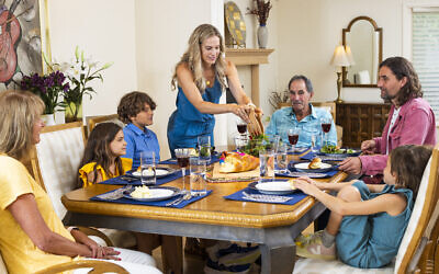 The Get Together program provides $100 microgrants to PJ Library subscriber families in the U.S. and Canada who host at least two other Jewish families for gatherings centered on Jewish holidays, values, or traditions.