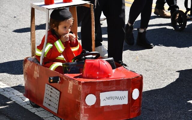 Vroom … vroom goes the fire truck! Vroom … vroom goes the fire truck!