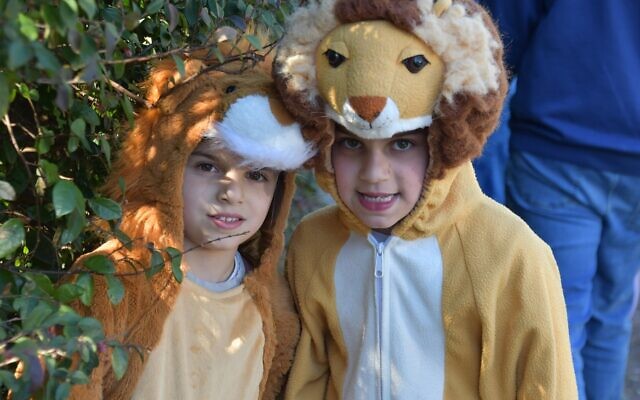 Costumes are always encouraged at the Purim carnival. Costumes are always encouraged at the Purim carnival.
