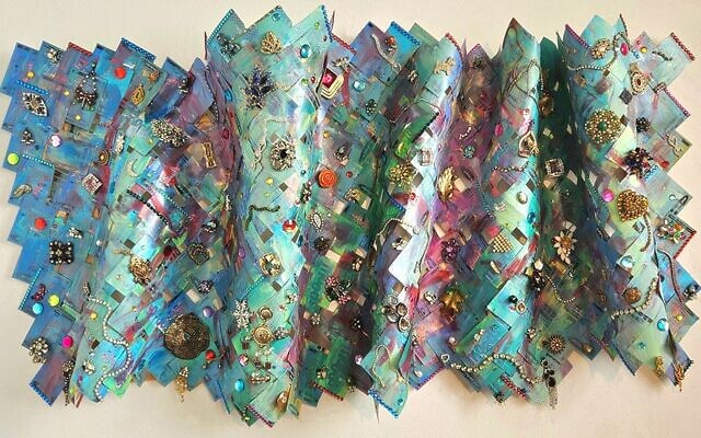 Sara’s “Flying Carpets” are related to travel and escapism.