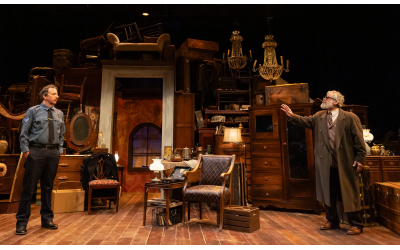 “The Price” is set in the attic of a New York City brownstone with the possessions of a lifetime that seem to frame the action // Photo Credit: Casey G. Ford