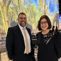 Rabbi Meir Cohen and Marsha Spector pictured at Torah Day School’s 40th Anniversary Gala // Photo Credit: Leslee Morris