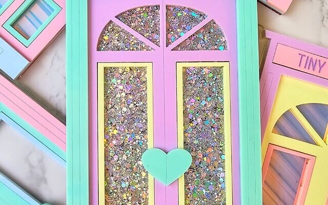One of Atlanta artist Karen Anderson Singer’s tiny doors created for the Green Heart art project for Arthritis Awareness Month