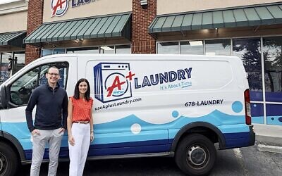 Amy Knopf and Avi Robbins founded A+ Laundry.