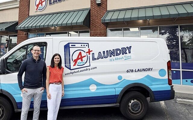 Amy Knopf and Avi Robbins founded A+ Laundry.