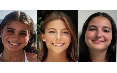 (From right) Lily Drits of Roswell, Ga., Talia Rubel of Chamblee, Ga., and Michelle Camhi of Hollywood, Fla., the three winners of the 2026 Hadassah National Leaders of Tomorrow Award for Young Women.