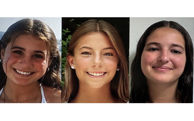 (From right) Lily Drits of Roswell, Ga., Talia Rubel of Chamblee, Ga., and Michelle Camhi of Hollywood, Fla., the three winners of the 2026 Hadassah National Leaders of Tomorrow Award for Young Women.