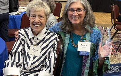 Sherry Frank and Debra Saxe, recipient of the 2026 Sherry Z. Frank Leadership Award