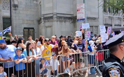 Many Jewish Atlantans attended the Israel Day Parade in New York City to show their support.