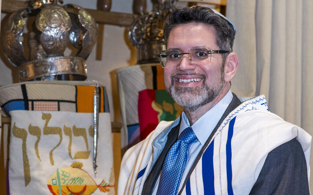 Ryan in tallit before the service // Photo Credit: Vanessa Rood