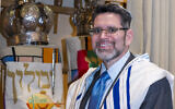 Ryan in tallit before the service // Photo Credit: Vanessa Rood