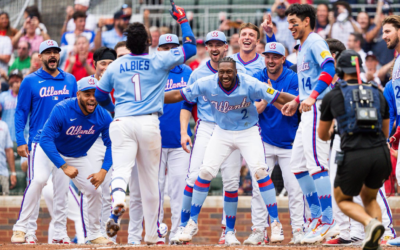 Though the Braves have gone through a bit of a June swoon, the local nine is still well-positioned for a playoff berth as the season’s second half dawns // Photo Credit: Atlanta Braves social media