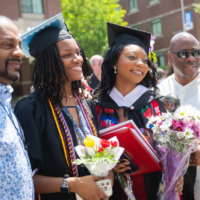 Black college graduates can double their potential earning power with a college degree.