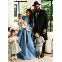 Rabbi Mendel and Itty Wuensch with their three children, Riva, Meir, and Rachel, look forward to their move to Buckhead.