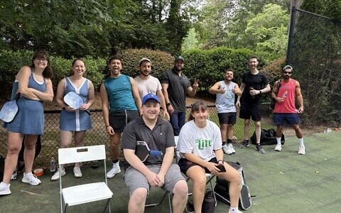 Group B winners, Dill With It, were brother-sister team, Elie and Sarah Shapiro (on bench).