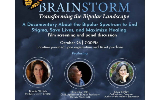 Hineni, the Toco Hills Mental Health Imitative, and Hirsch Legacy Fund will host a film screening of “Brainstorm, Transforming the Bipolar Landscape,” followed by a panel discussion on Oct. 26.