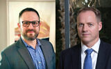 UGA Israel Institute Teaching Fellow Eli Sperling (left) and Israel Democracy Institute President Yohanan Plesner (right).