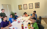 The campers enjoyed creating candy sushi as part of Camp Aveitan.