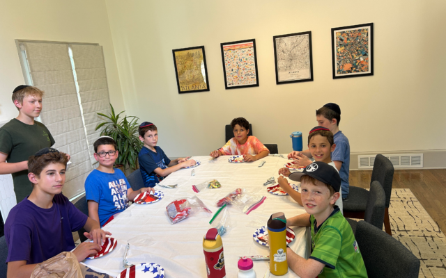 The campers enjoyed creating candy sushi as part of Camp Aveitan.