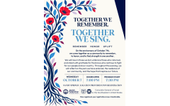 “Together We Remember, Together We Sing” will be held on Oct. 7 at a location in Sandy Springs.
