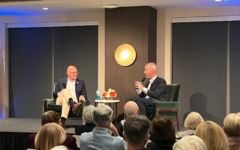 Israeli political commentator, Yaakov Katz (right), discussed the recent elections in Israel with David Zalik at The Dupree.