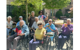 Residents at Berman Commons display some of the produce they grew in their Garden Club.
