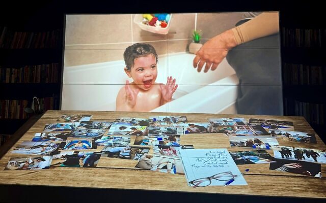 Baby Yael Golan, who was severally burned, was able to escape with her parents through a window was saved by miracle and enjoying her bath with her mom.