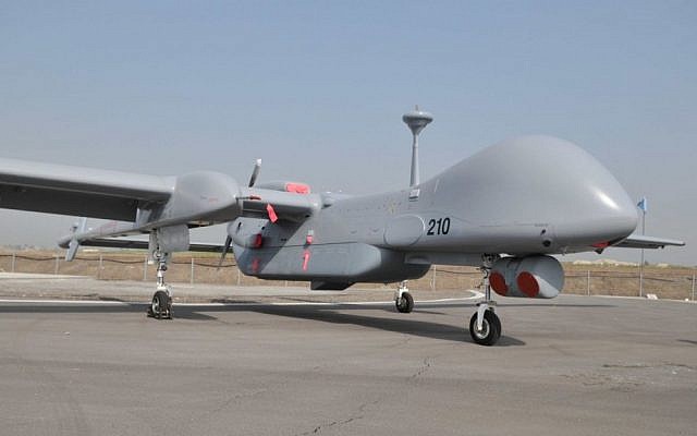 Illustrative photo of an Israeli Air Force drone (photo credit: Yossi Zeliger/Flash90)