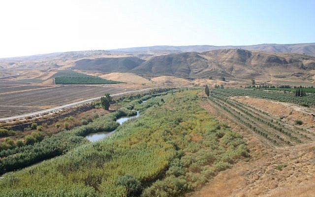 A view of the Jordan River, Naharayim, Isle of Peace (photo credit: Shmuel Bar-Am)