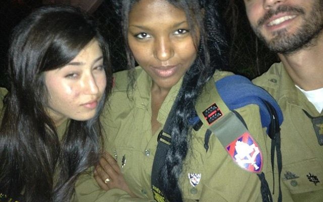 Titi as an officer in the IDF. Photo (c) IDF