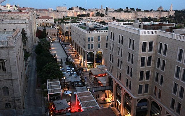 File: A view of the walls of the Old City and the Mamilla shopping mall (photo credit: Yossi Zamir/Flash 90)