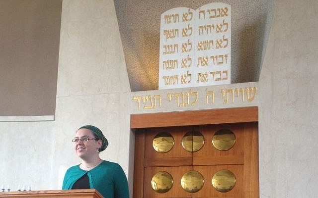 Maharat Ruth delivered the sermon on the second day of Rosh Hashanah just one month into her new job. (photo credit: Ben Zehavi)
