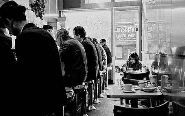 Illustrative: An archival photo of diners at B&H Dairy restaurant on Manhattan's Lower East Side. (Courtesy)