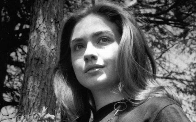 Hillary Rodham at Wellesley College.