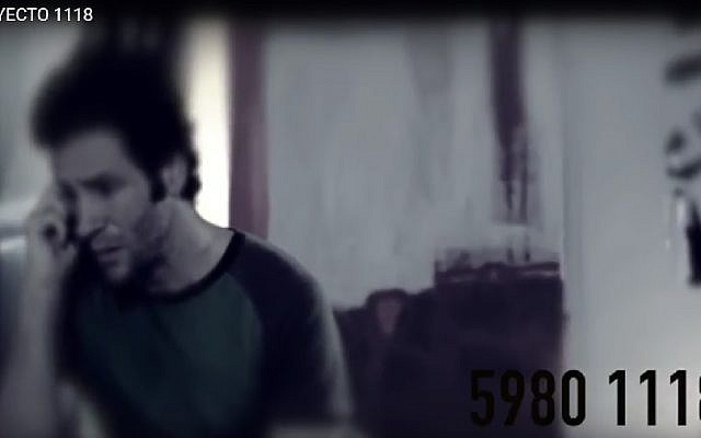 Screenshot from an ad for a 24-hour hotline launched by Mexico Jewish community to offer support for in cases of suicidal thoughts, domestic abuse, depression and so on.
