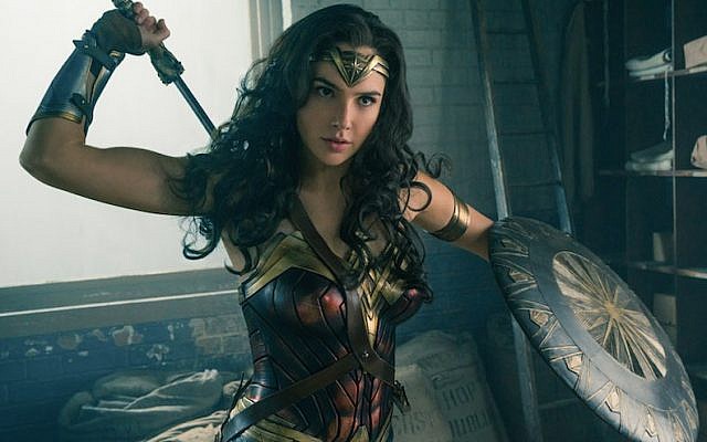 Israeli actress Gal Gadot, star of the new 'Wonder Woman' movie. (Clay Enos/DC Comics, via JTA)