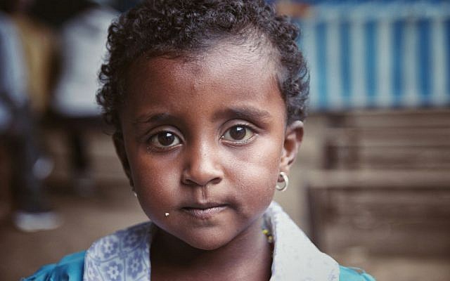 Child in Hatikva Synagogue, Gondar (Eden David/the Struggle for Ethiopian Jewry)