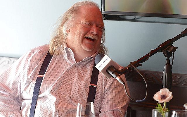 Food critic Jonathan Gold on a SiriusXM show in Los Angeles, May 3, 2018. (Charley Gallay/Getty Images for SiriusXM)