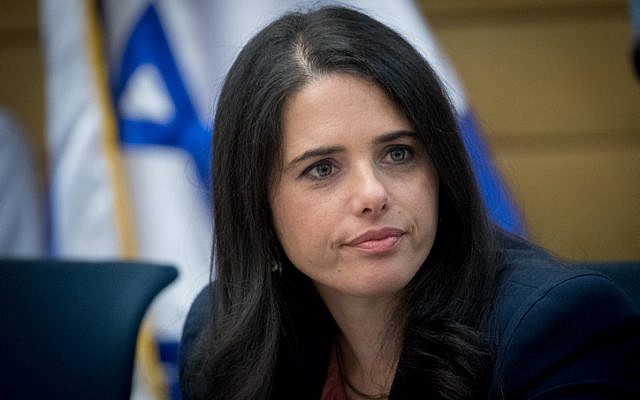 Israeli Minister of Justice Ayelet Shaked attends a Constitution, Law, and Justice, Committee meeting in the Israeli parliament on July 9, 2017. Photo by Yonatan Sindel/Flash90 *** Local Caption *** ????
???? ???, ????, ?????
?????
???? ???
???? ???? ????? ????? ?? ???? ????????? ?????? 
????? ???