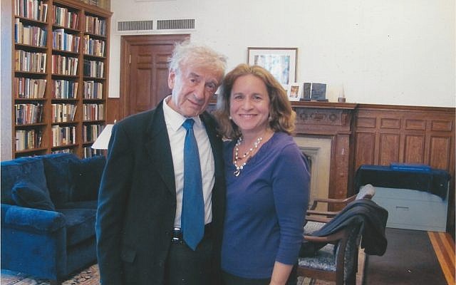 A moment in Elie Wiesel's study at Boston University