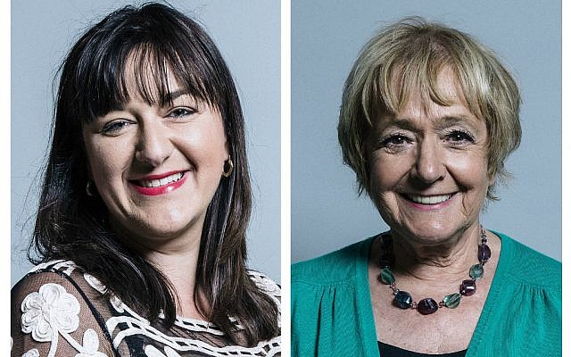 Ruth Smeeth (left) and Dame Margaret Hodge (right) have been at the forefront of the community's fight against antisemitism in Labour, and have suffered abuse, including death threats.