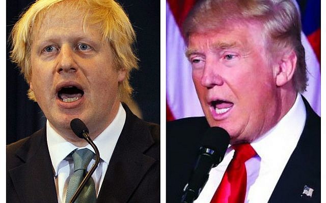 Boris Johnson and Donald Trump (Jewish News)