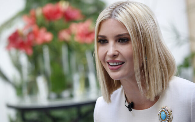 Ivanka Trump, the daughter and senior adviser to U.S. President Donald Trump, is interviewed by the Associated Press, Friday, Nov. 8, 2019, in Rabat, Morocco. Trump is in Morocco promoting a global economic program for women. (AP Photo/Jacquelyn Martin)