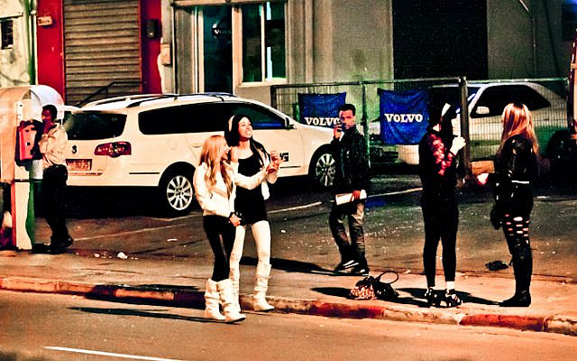 Prostitutes in the old central bus station area (the red light disrict in Tel Aviv) earn as little as 50 shekels (around 10 euros) for sexual services and some of them sleep with up to 30 men a day.