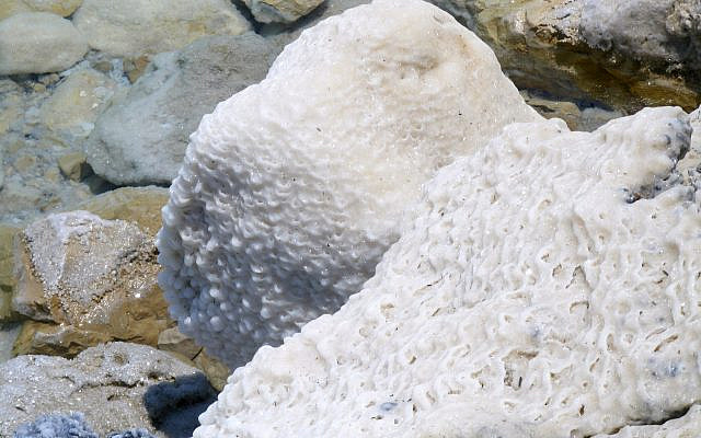 Salts deposits besides Dead Sea. Source: Wikimedia Commons/xta11